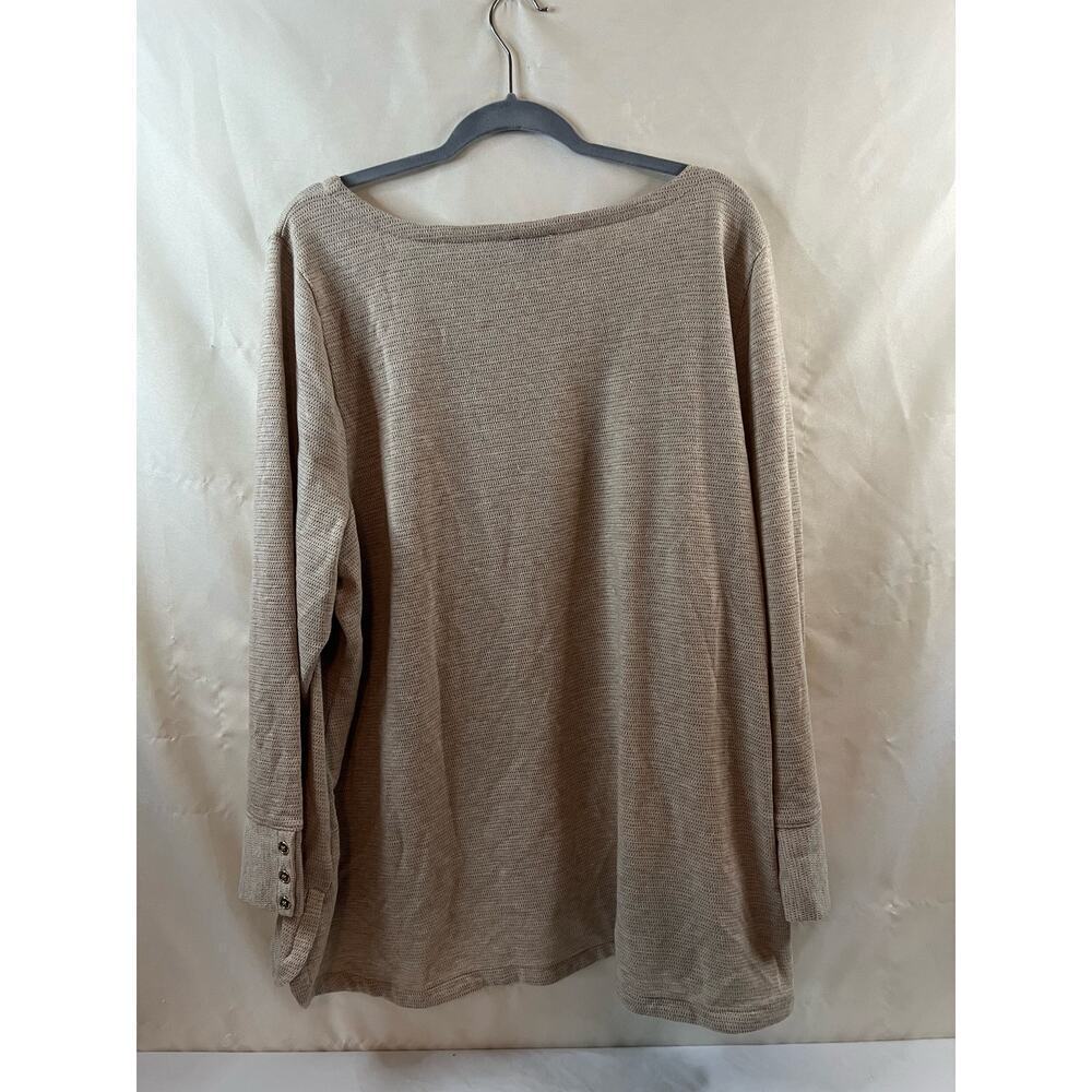 Talbots Women Pullover Sweater 3x Beige - Picture 4 of 6